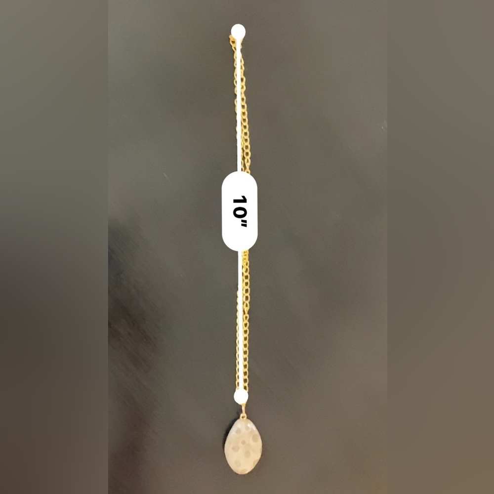 Beautiful handmade Petoskey Stone pendant with Gold tone 20" Chain Necklace. - Picture 8 of 9